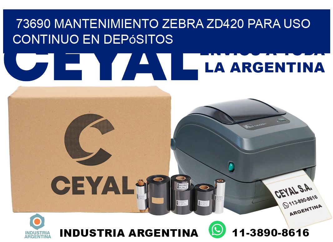 73690 mantenimiento zebra zd420 para uso continuo en depósitos