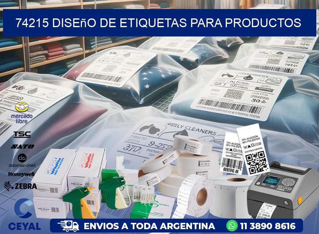 74215 Diseño de etiquetas para productos
