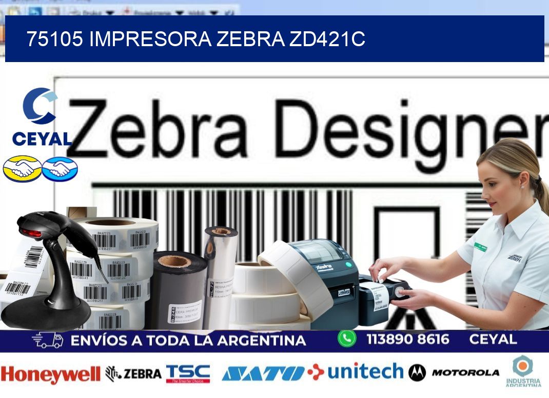 75105 Impresora Zebra zd421c