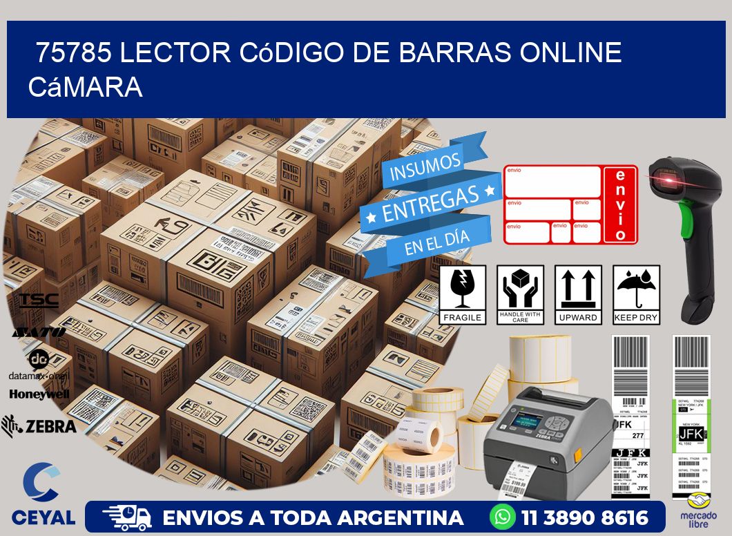 75785 Lector código de barras online cámara