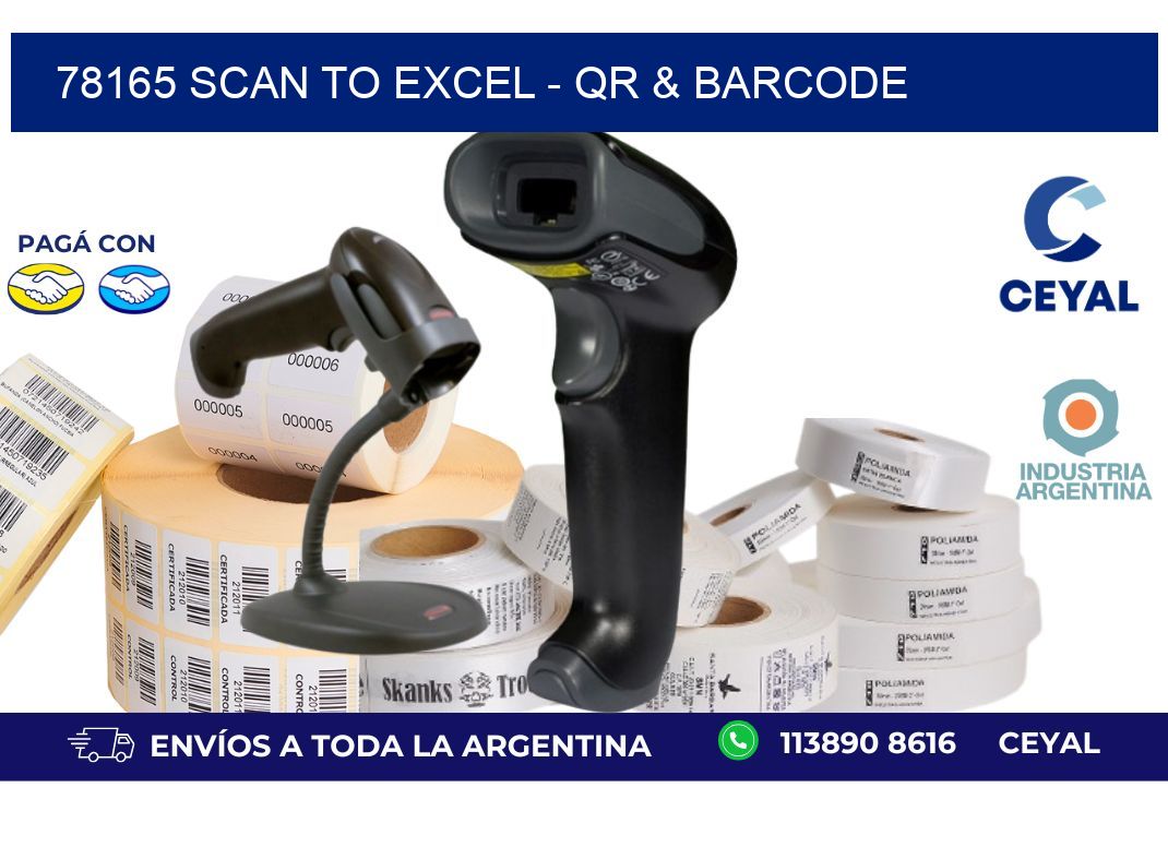 78165 Scan to Excel - QR & Barcode