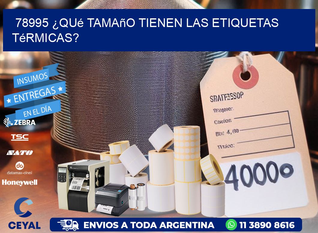 78995 ¿Qué tamaño tienen las etiquetas térmicas?