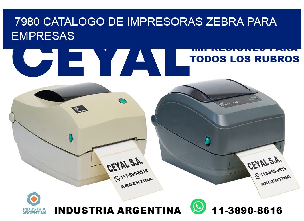 7980 catalogo de impresoras zebra para empresas
