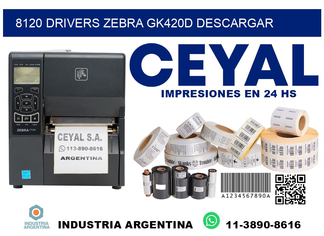 8120 drivers zebra gk420d descargar