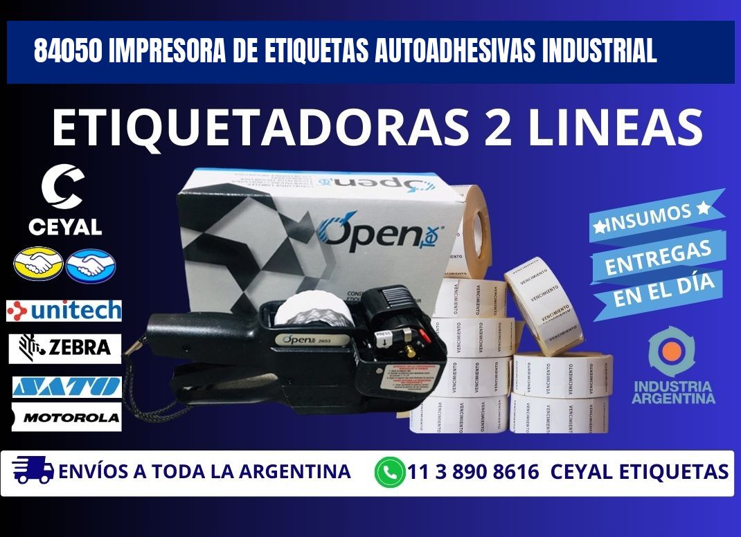 84050 Impresora de etiquetas autoadhesivas industrial