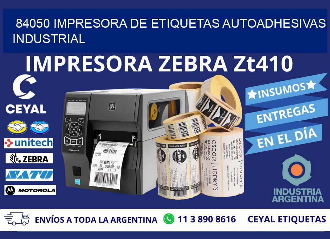 84050 Impresora de etiquetas autoadhesivas industrial