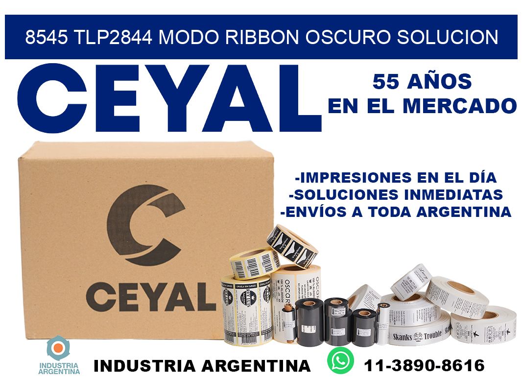 8545 tlp2844 modo ribbon oscuro solucion