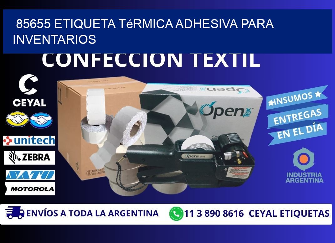 85655 Etiqueta térmica adhesiva para Inventarios