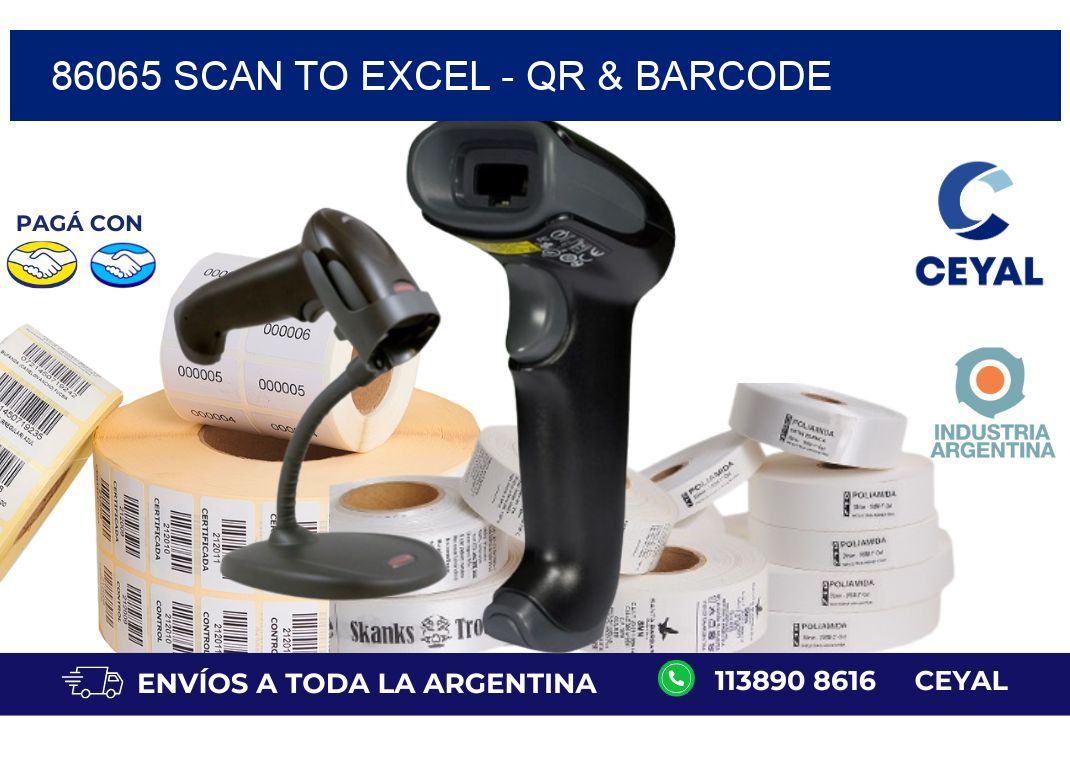 86065 Scan to Excel - QR & Barcode