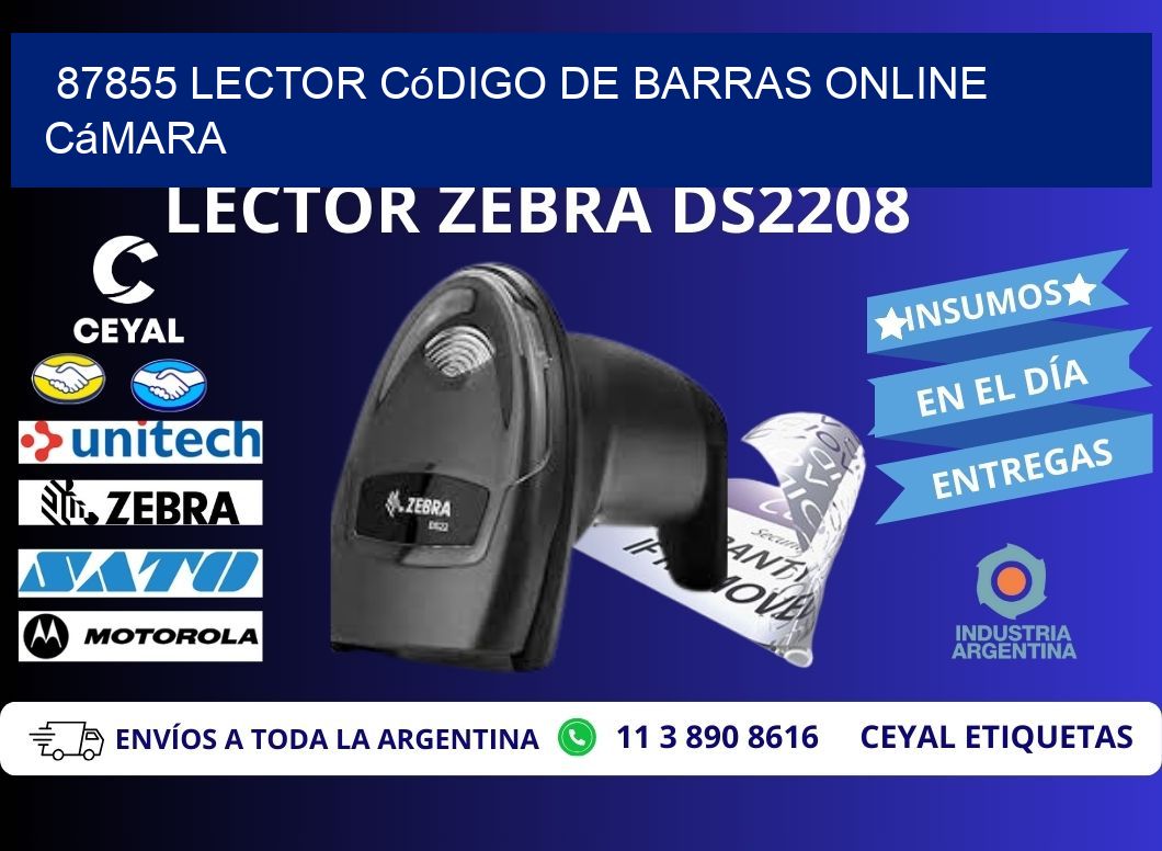 87855 Lector código de barras online cámara