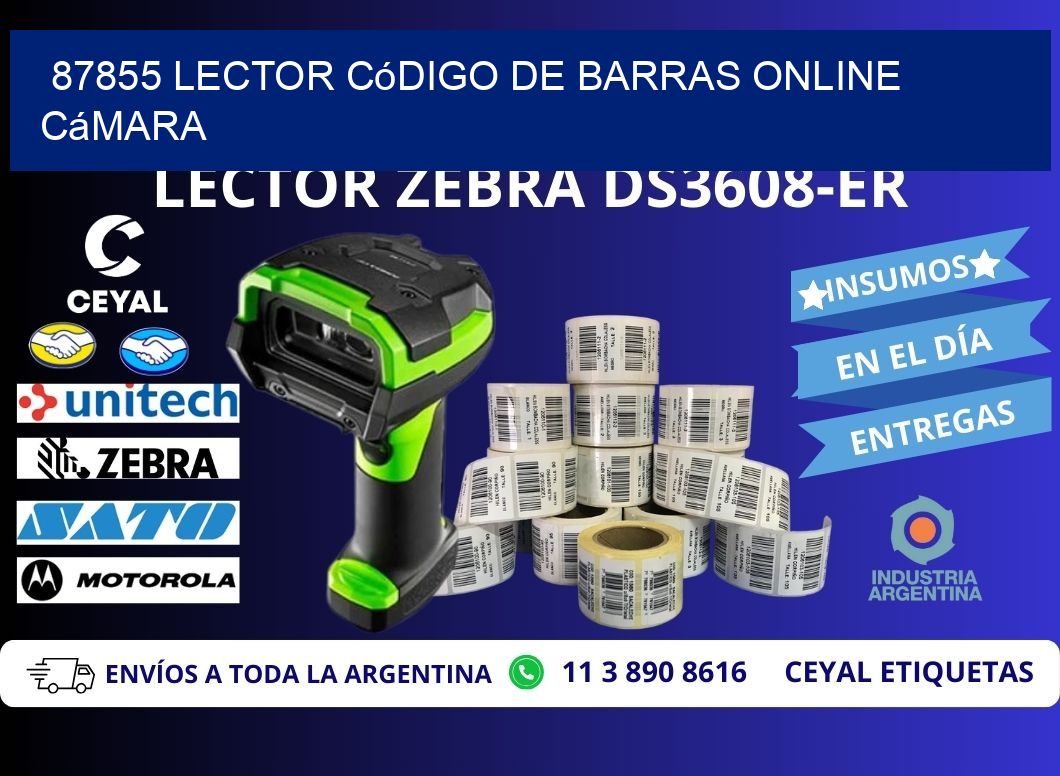 87855 Lector código de barras online cámara