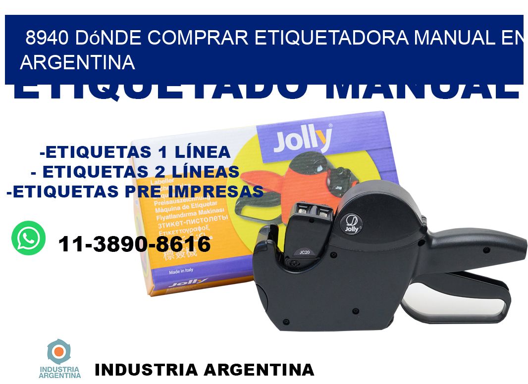 8940 dónde comprar etiquetadora manual en argentina