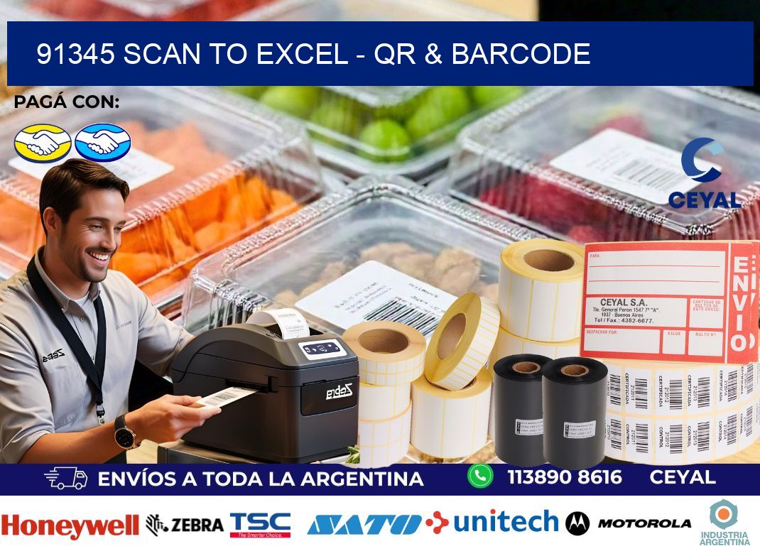 91345 Scan to Excel – QR & Barcode