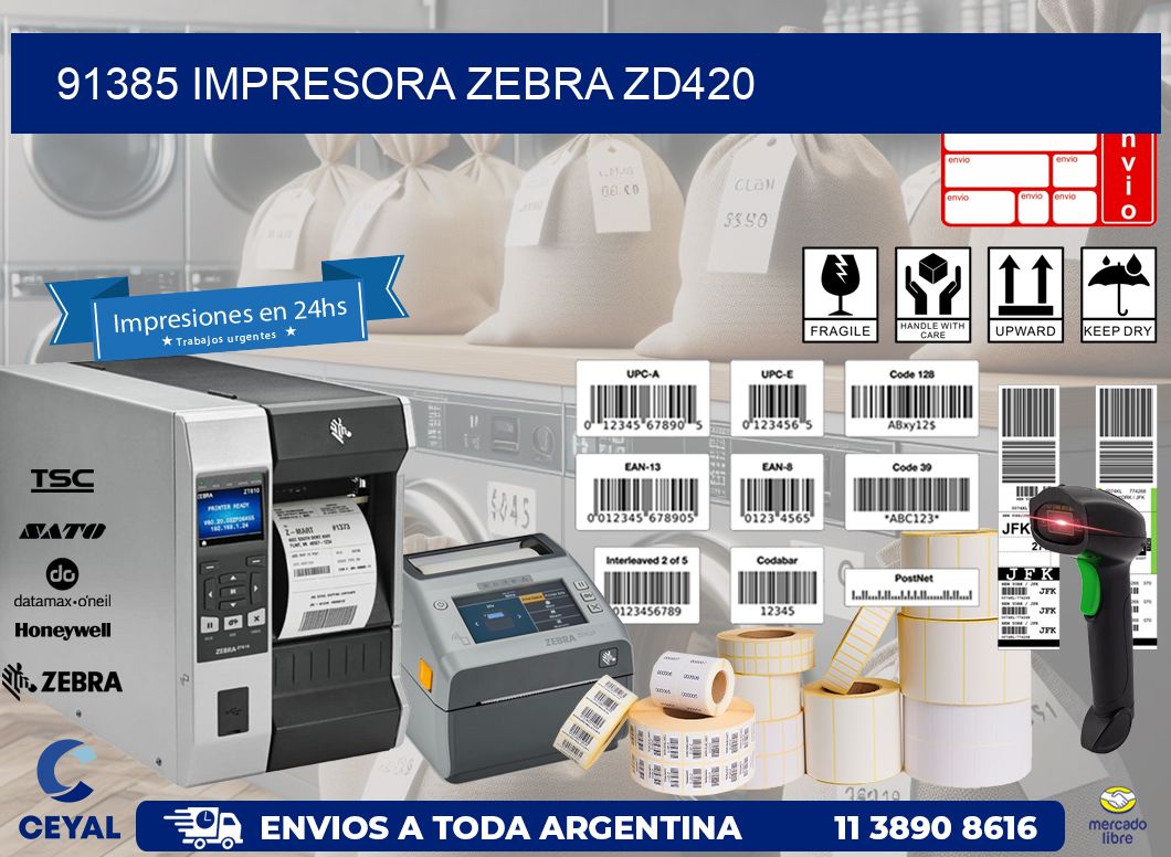 91385 Impresora Zebra ZD420