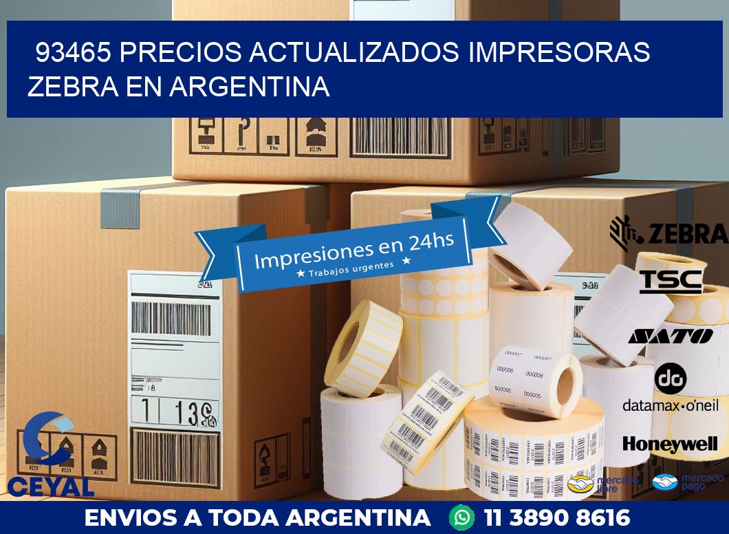 93465 precios actualizados impresoras zebra en argentina