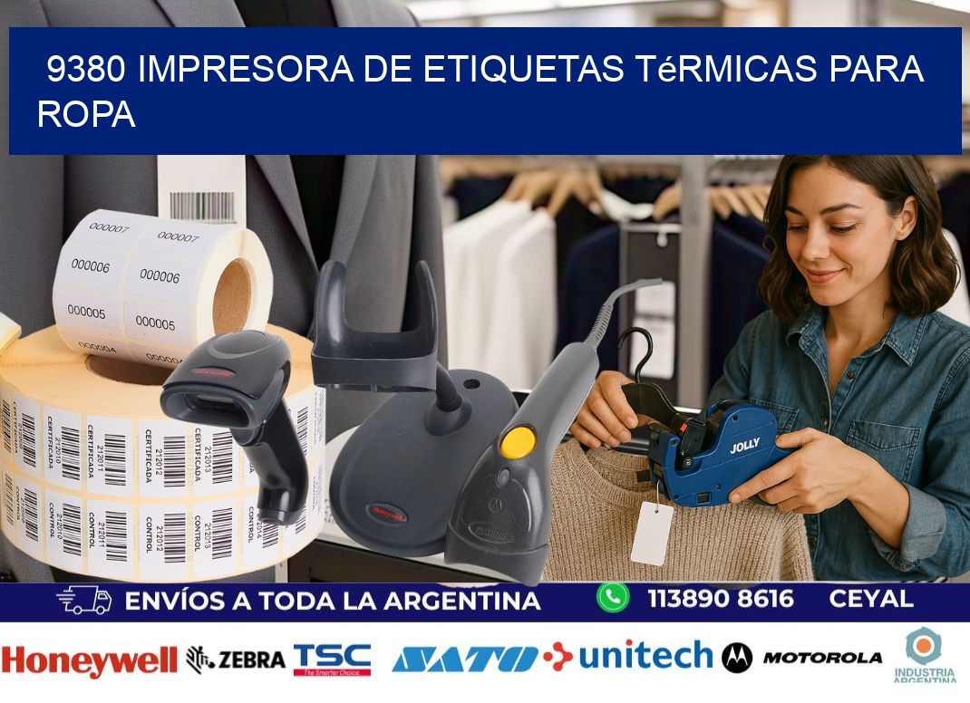 9380 impresora de etiquetas térmicas para ropa