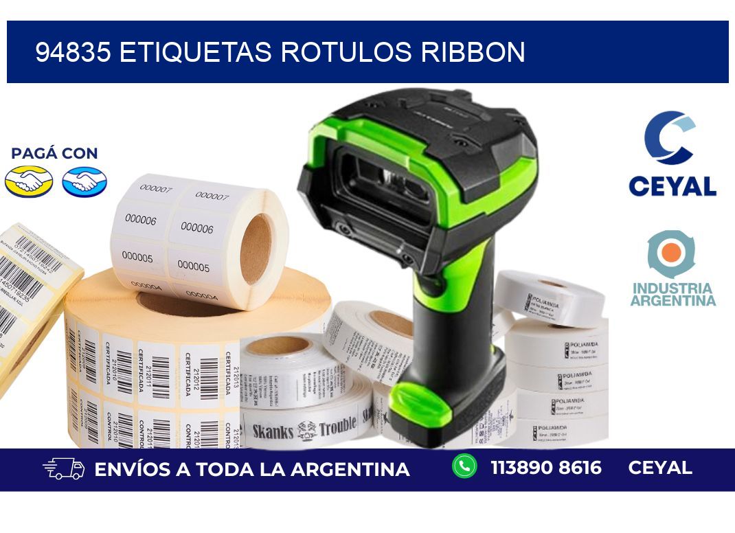 94835 Etiquetas rotulos ribbon