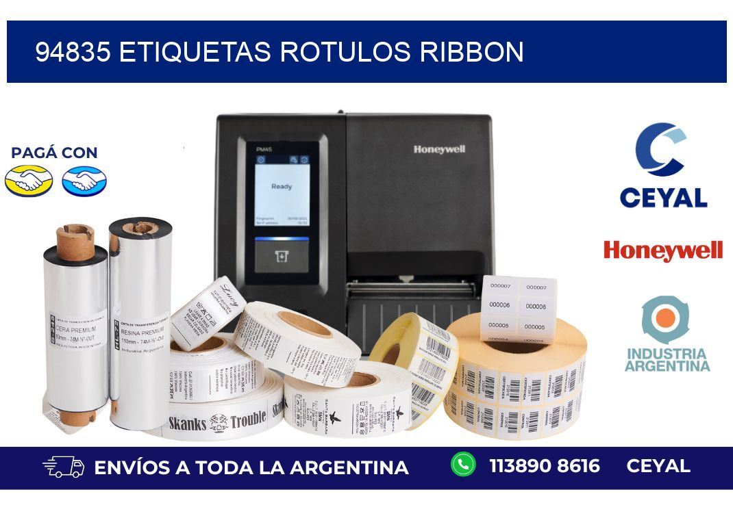 94835 Etiquetas rotulos ribbon