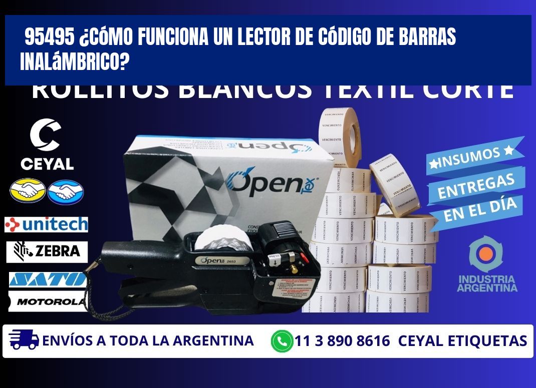 95495 ¿Cómo funciona un lector de código de barras inalámbrico?