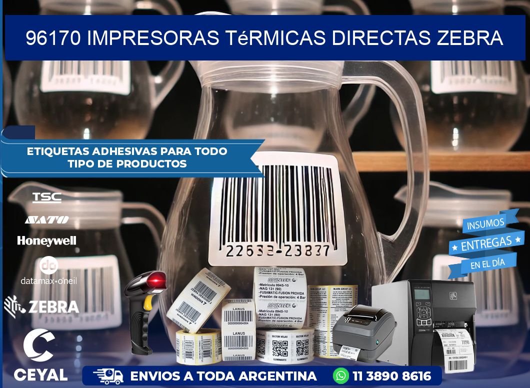 96170 impresoras térmicas directas zebra