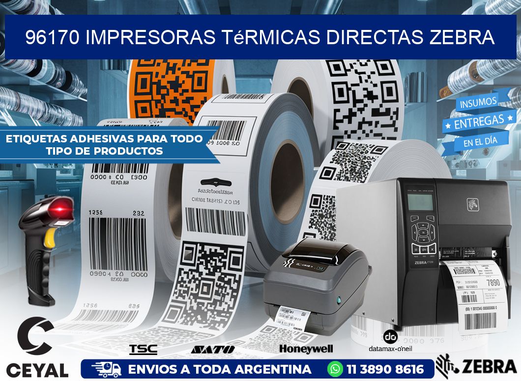 96170 impresoras térmicas directas zebra
