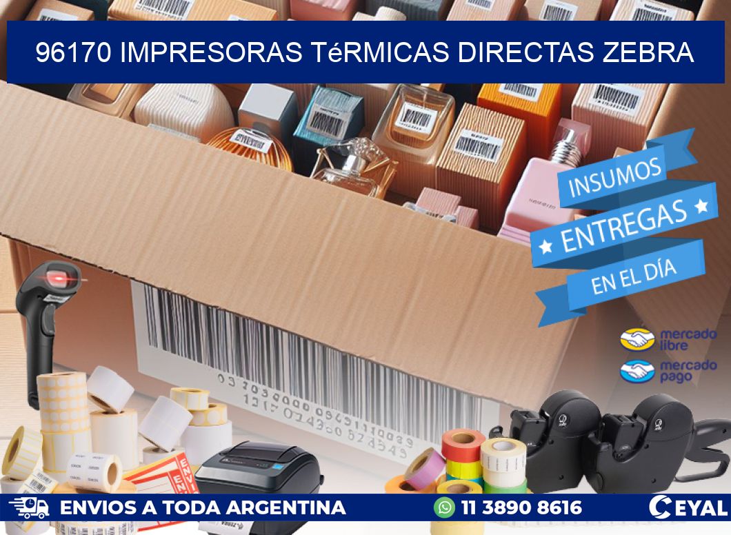 96170 impresoras térmicas directas zebra