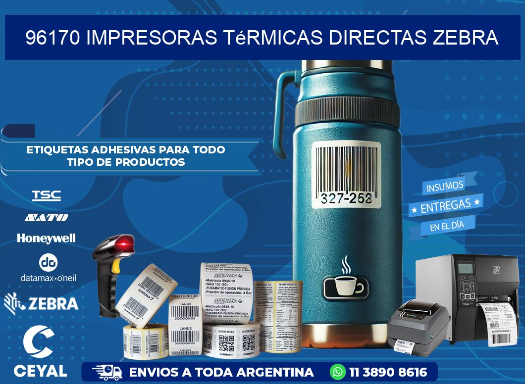 96170 impresoras térmicas directas zebra