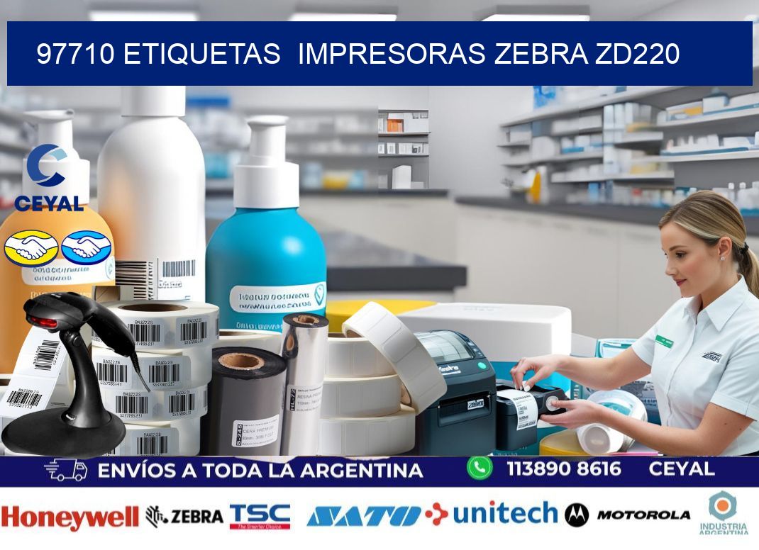 97710 etiquetas  impresoras zebra zd220