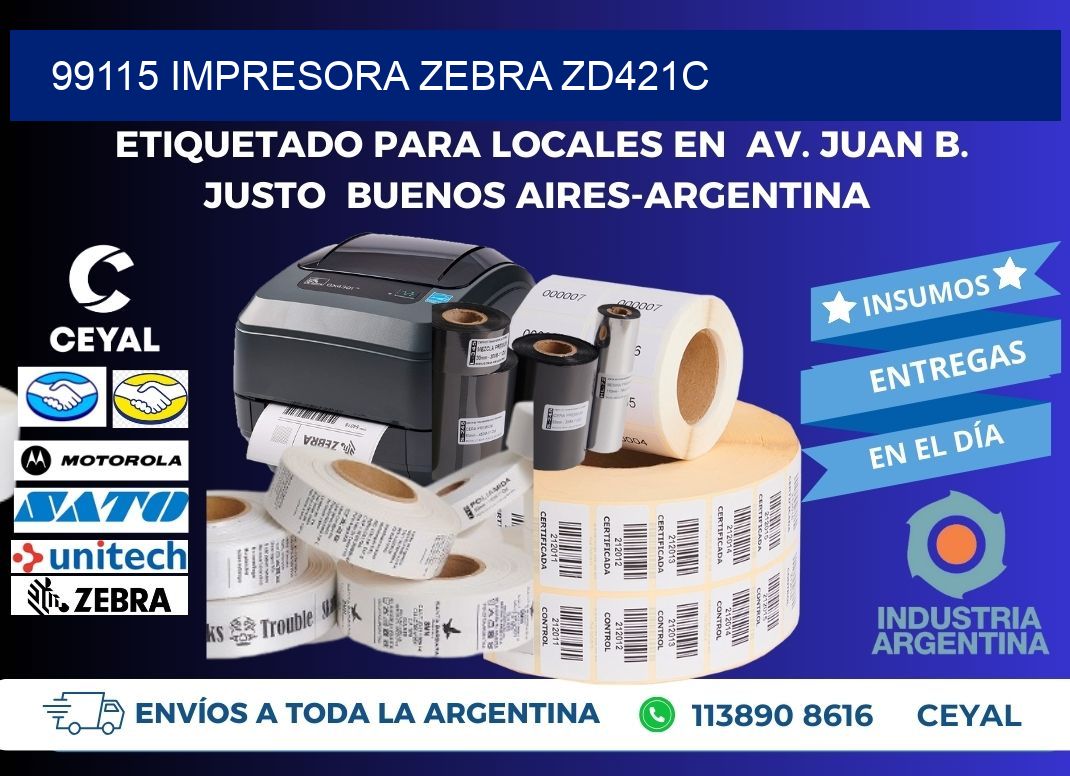 99115 Impresora Zebra zd421c