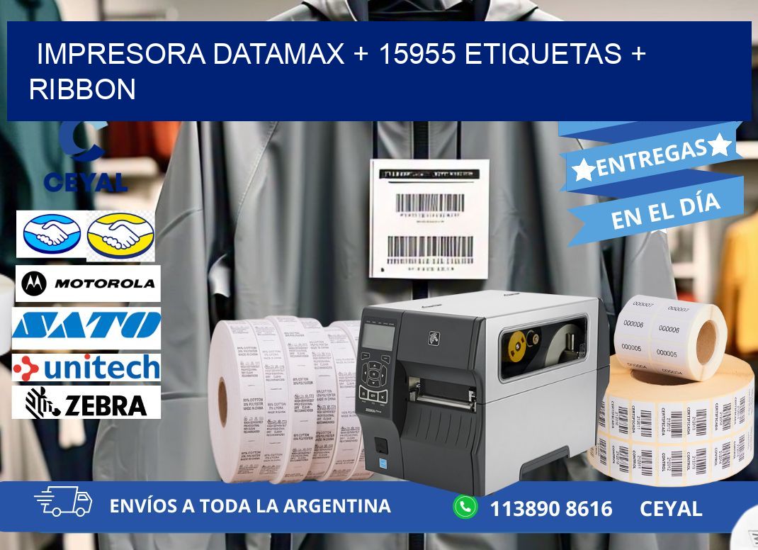 impresora DATAMAX + 15955 etiquetas + ribbon