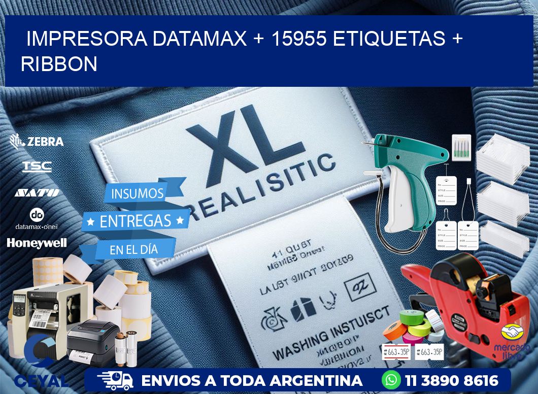 impresora DATAMAX + 15955 etiquetas + ribbon