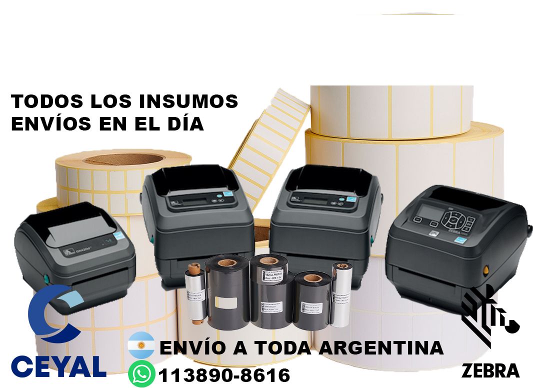 impresora zebra zd221 + 35110 etiquetas + ribbon