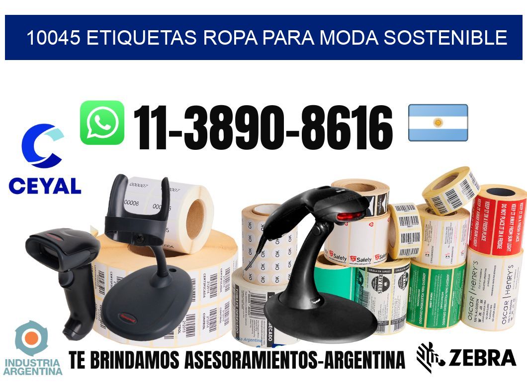 10045 Etiquetas ropa para moda sostenible