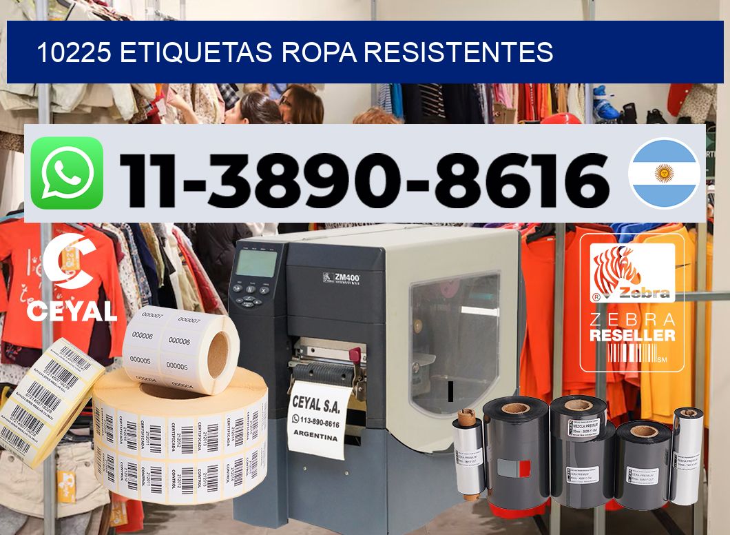 10225 Etiquetas ropa resistentes