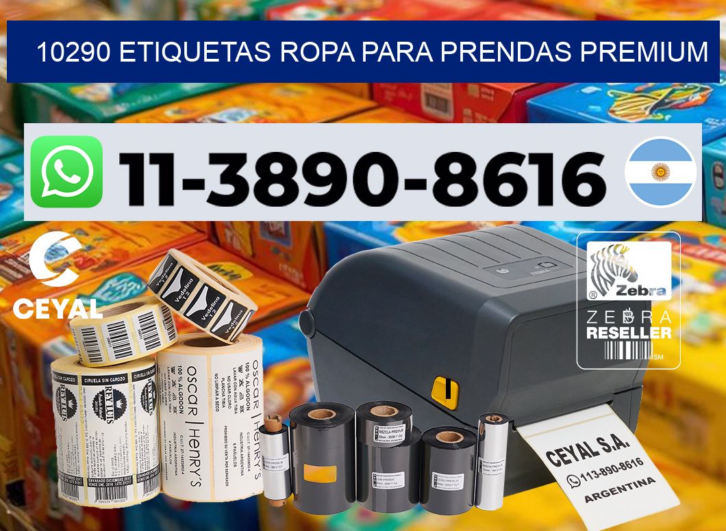 10290 Etiquetas ropa para prendas premium