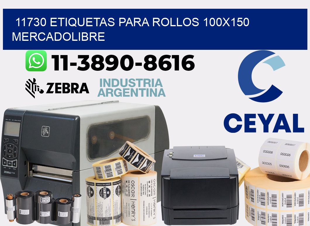 11730 etiquetas para rollos 100x150 mercadolibre