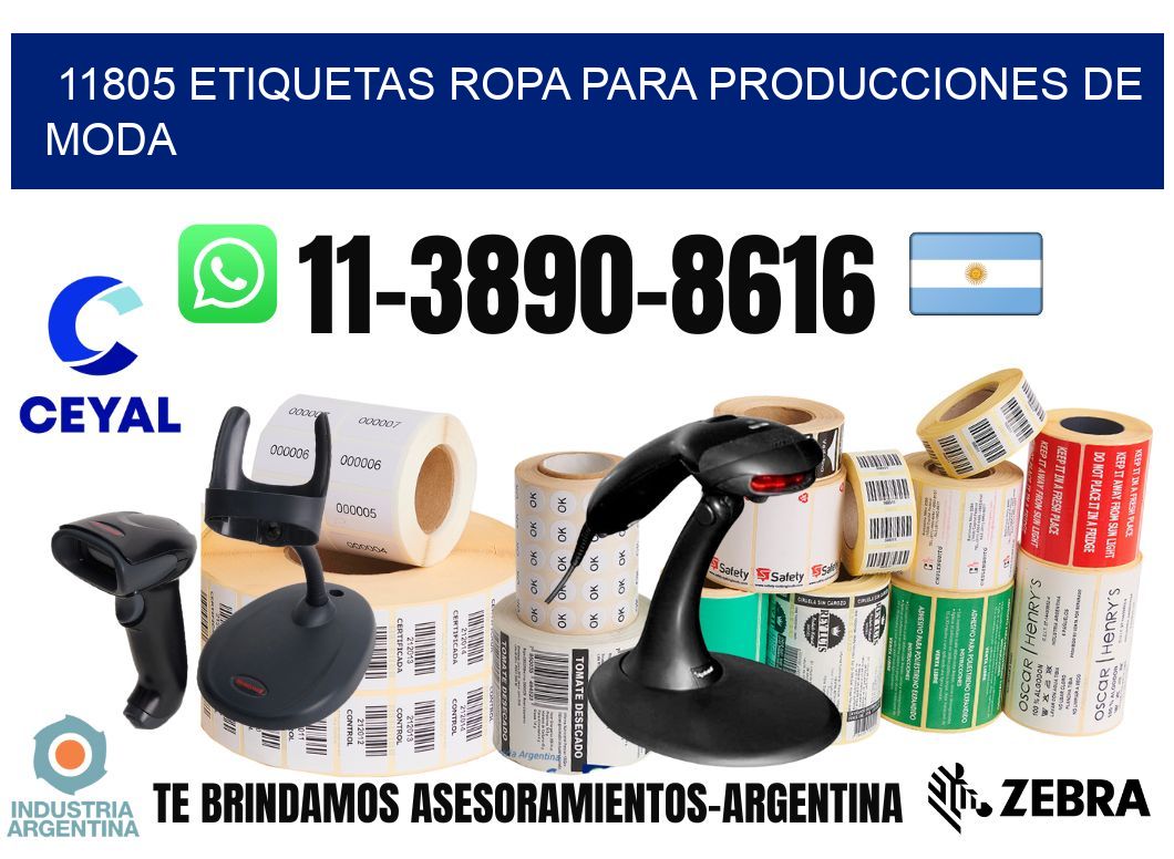 11805 Etiquetas ropa para producciones de moda
