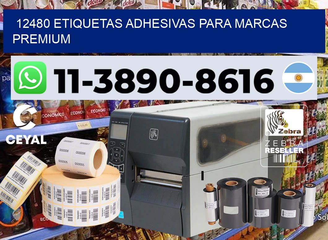 12480 Etiquetas adhesivas para marcas premium