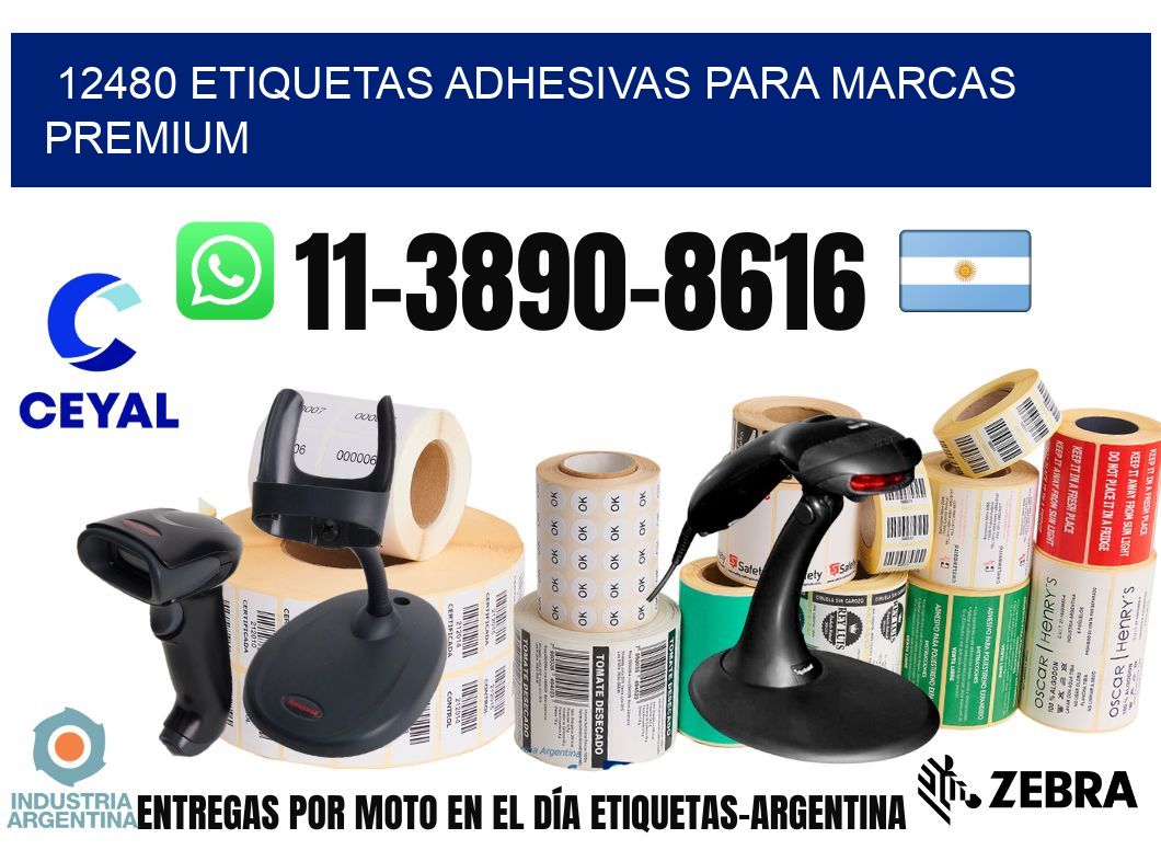 12480 Etiquetas adhesivas para marcas premium