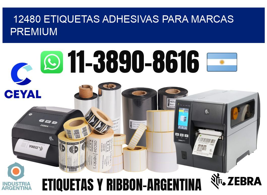 12480 Etiquetas adhesivas para marcas premium