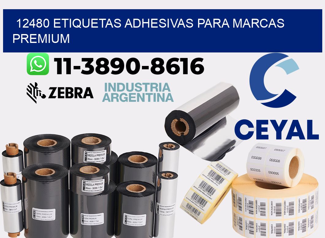 12480 Etiquetas adhesivas para marcas premium