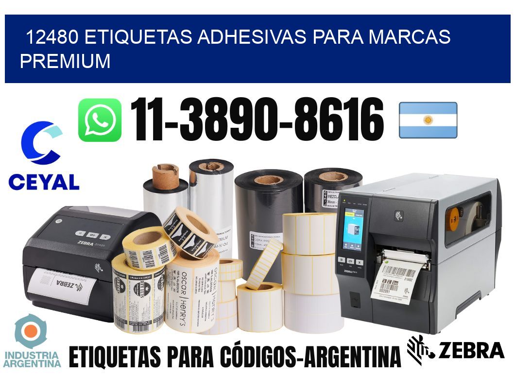 12480 Etiquetas adhesivas para marcas premium
