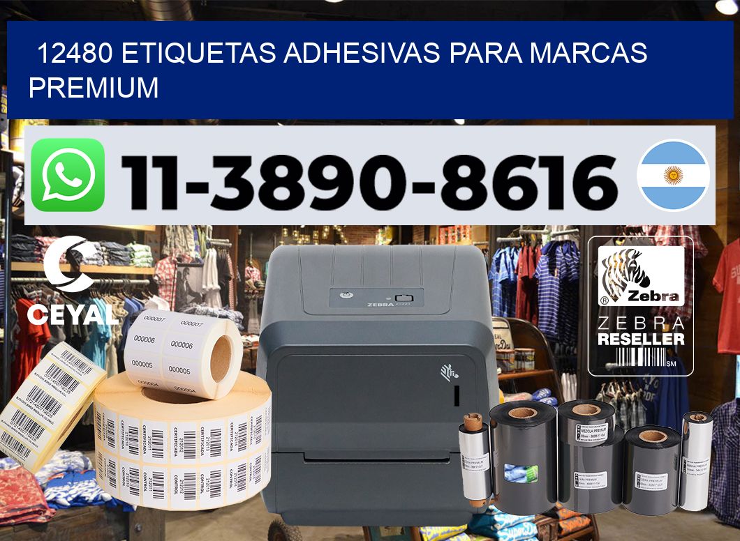 12480 Etiquetas adhesivas para marcas premium