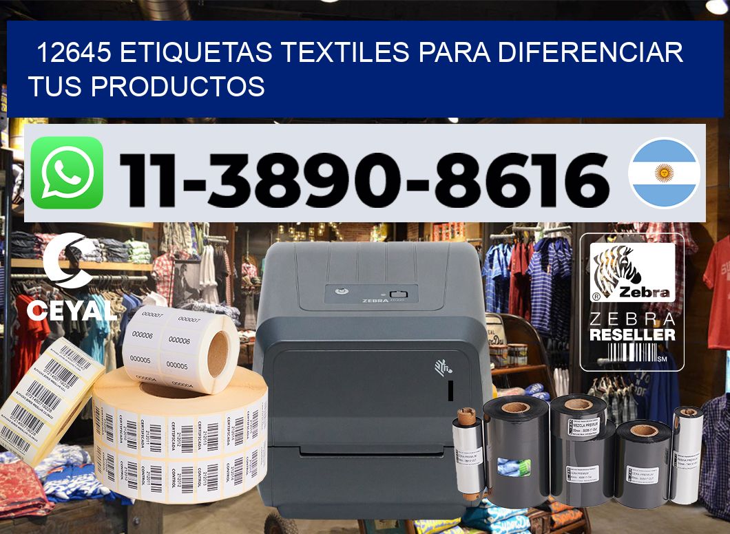 12645 Etiquetas textiles para diferenciar tus productos