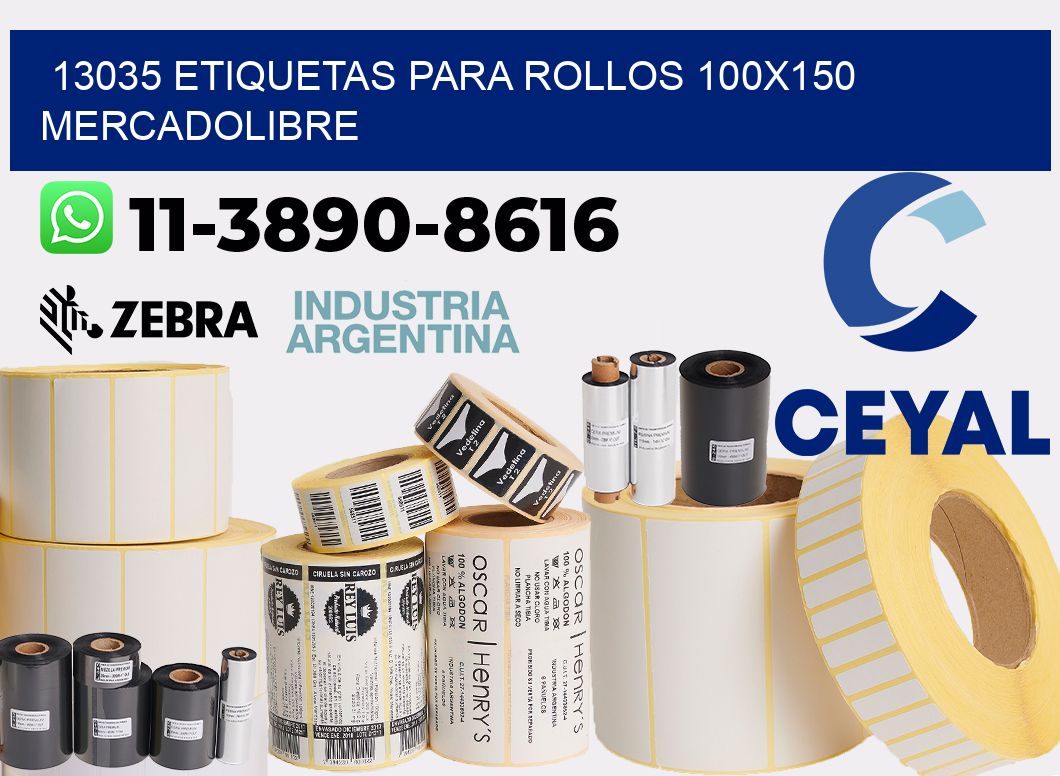 13035 etiquetas para rollos 100x150 mercadolibre