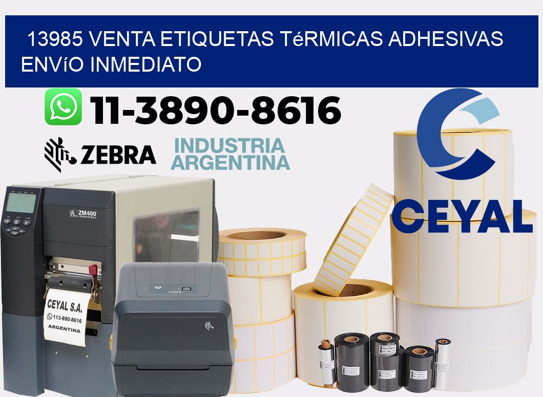 13985 venta etiquetas térmicas adhesivas envío inmediato