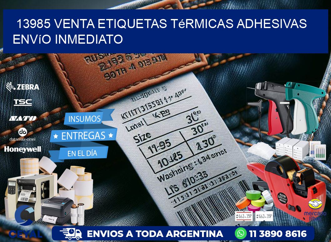 13985 venta etiquetas térmicas adhesivas envío inmediato