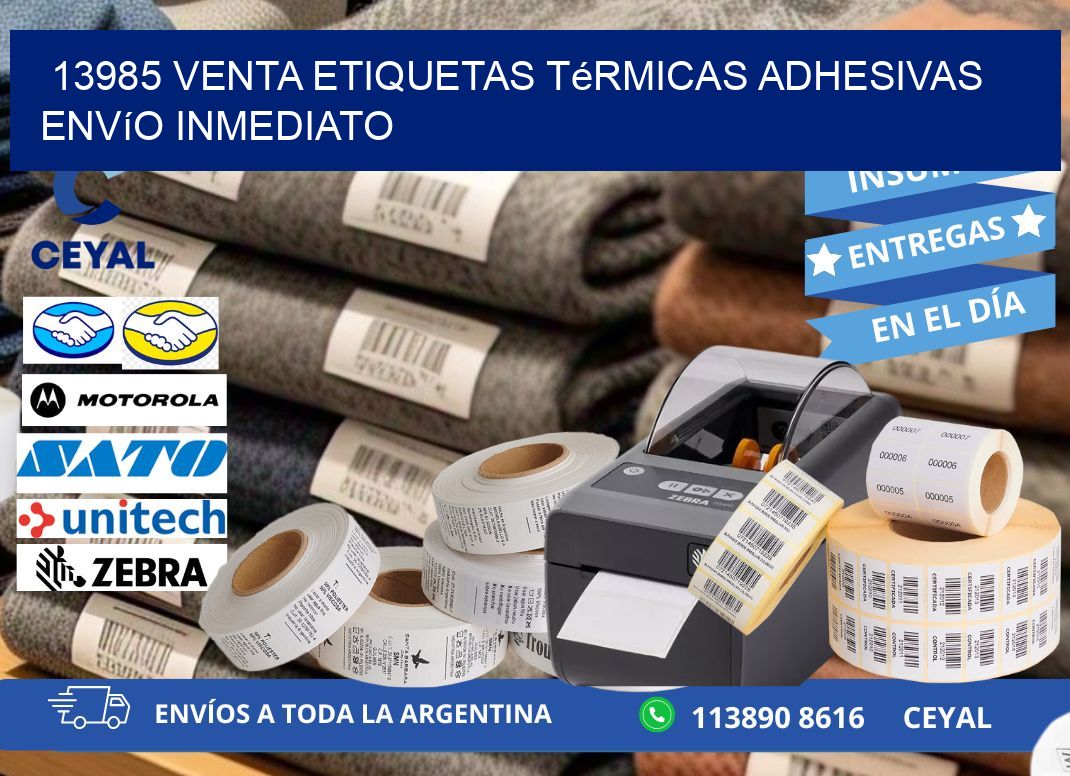 13985 venta etiquetas térmicas adhesivas envío inmediato