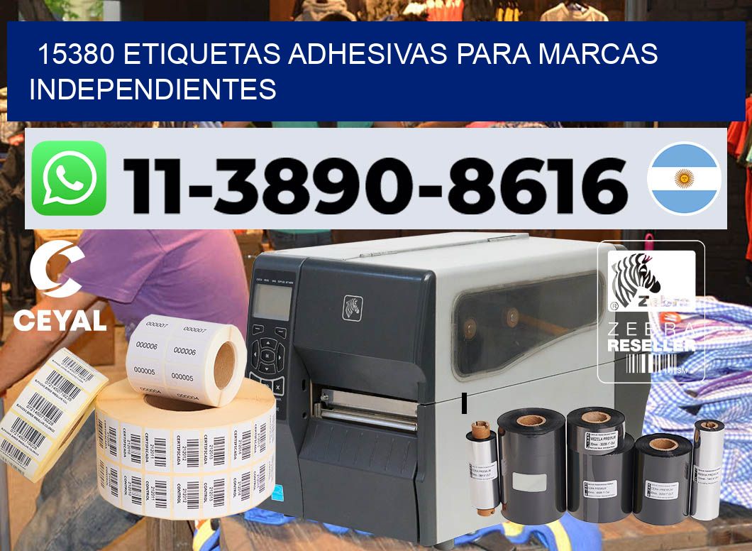 15380 Etiquetas adhesivas para marcas independientes