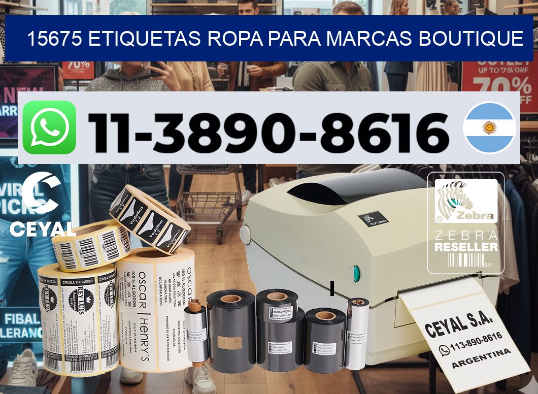 15675 Etiquetas ropa para marcas boutique